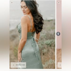Revelry Ember bridesmaid dress